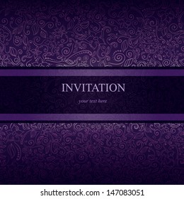 Floral and ornamental background. Layered vector.