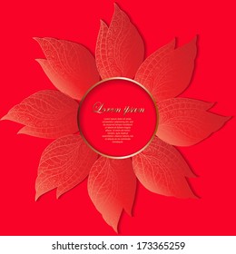 floral ornamental decorative background in art nouveau stile