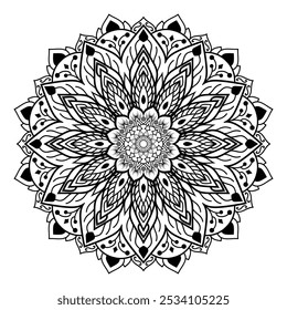 Floral ornamental decorative Mandala design