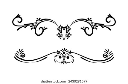 Floral ornamental design vector art