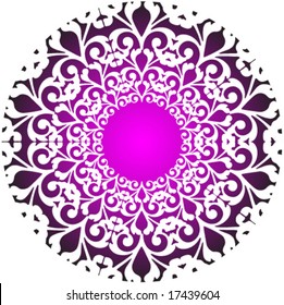 floral ornamental frame