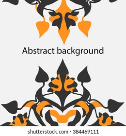 Floral and ornamental item background.