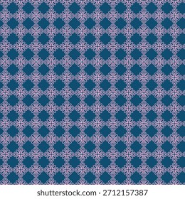 Patrón ornamental floral con Formas geométricas entrelazadas