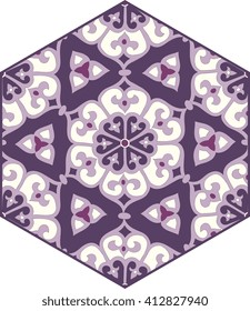 Floral Ornamental pattern. Traditional Arabic seamless ornament. Iznik.. Vector. Background