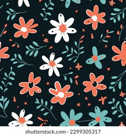 Floral ornamental seamless abstract pattern from tiles. Azulejos tiles patchwork. Portuguese and Spain decor. Talavera ornamental pattern. Mediterranean porcelain pottery.