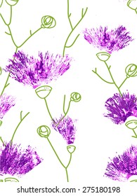  floral ornamental seamless pattern
