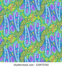 Floral ornamental seamless pattern. Endless eps8 texture background.