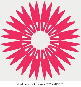 Floral Forma ornamental Ilustración vectorial
