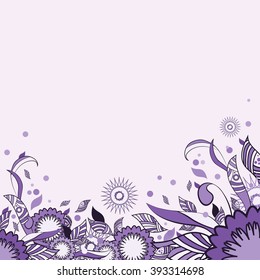 Floral and ornamental spring item background. abstract flowers. monochrome