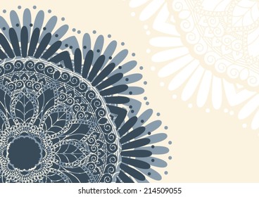 Floral ornamental template.