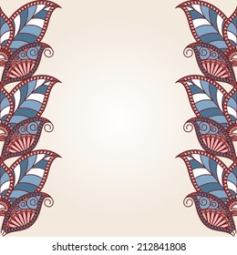 Floral ornamental template with place for your text.