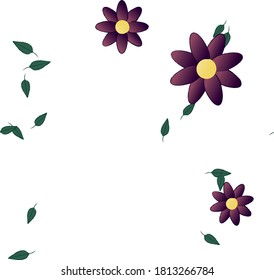 Floral ornamental vector pattern. Seamless design leafs texture.