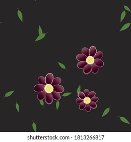 Patrón de vector ornamental floral. La textura de las hojas de diseño sin brillo.