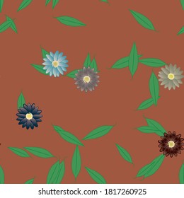 Patrón de vector ornamental floral. La textura de las hojas de diseño sin brillo.
