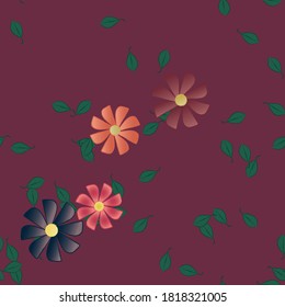 Patrón de vector ornamental floral. La textura de las hojas de diseño sin brillo.