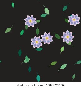 Patrón de vector ornamental floral. La textura de las hojas de diseño sin brillo.
