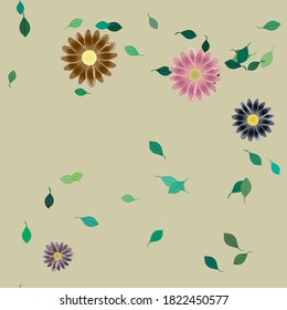 Patrón de vector ornamental floral. La textura de las hojas de diseño sin brillo.