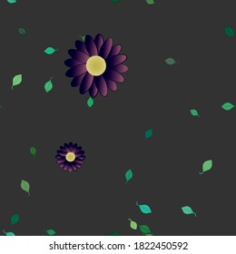 Patrón de vector ornamental floral. La textura de las hojas de diseño sin brillo.