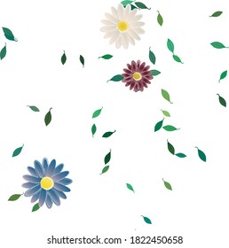 Patrón de vector ornamental floral. La textura de las hojas de diseño sin brillo.