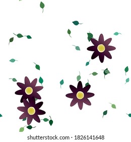 Patrón de vector ornamental floral. La textura de las hojas de diseño sin brillo.