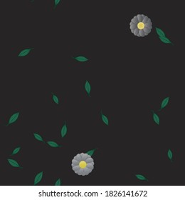 Patrón de vector ornamental floral. La textura de las hojas de diseño sin brillo.