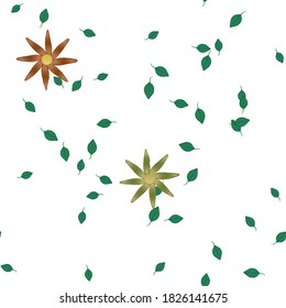 Patrón de vector ornamental floral. La textura de las hojas de diseño sin brillo.