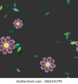 Patrón de vector ornamental floral. La textura de las hojas de diseño sin brillo.