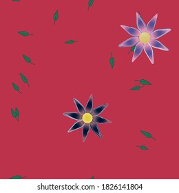 Floral ornamental vector pattern. Seamless design leafs texture.