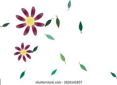 Patrón de vector ornamental floral. La textura de las hojas de diseño sin brillo.