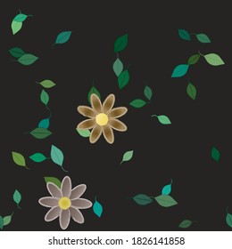 Patrón de vector ornamental floral. La textura de las hojas de diseño sin brillo.