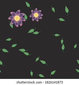 Patrón de vector ornamental floral. La textura de las hojas de diseño sin brillo.