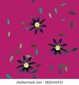 Patrón de vector ornamental floral. La textura de las hojas de diseño sin brillo.