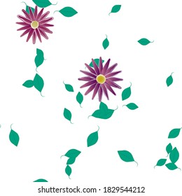 Patrón de vector ornamental floral. La textura de las hojas de diseño sin brillo.