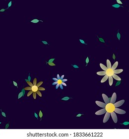 Patrón de vector ornamental floral. La textura de las hojas de diseño sin brillo.