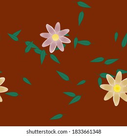 Patrón de vector ornamental floral. La textura de las hojas de diseño sin brillo.