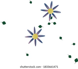 Floral ornamental vector pattern. Seamless design leafs texture.