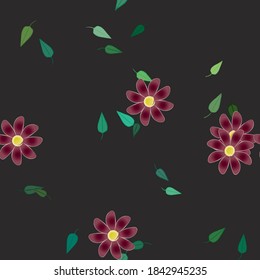 Patrón de vector ornamental floral. La textura de las hojas de diseño sin brillo.