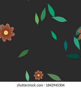 Patrón de vector ornamental floral. La textura de las hojas de diseño sin brillo.