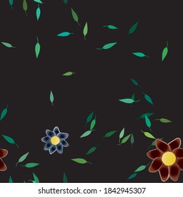 Patrón de vector ornamental floral. La textura de las hojas de diseño sin brillo.