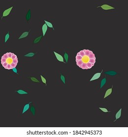 Patrón de vector ornamental floral. La textura de las hojas de diseño sin brillo.