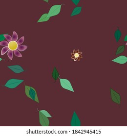 Patrón de vector ornamental floral. La textura de las hojas de diseño sin brillo.