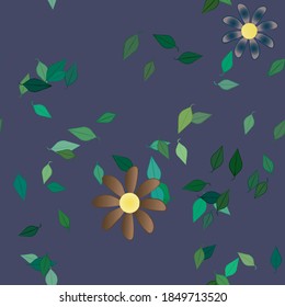 Patrón de vector ornamental floral. La textura de las hojas de diseño sin brillo.