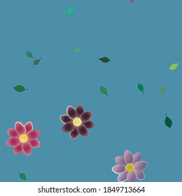 Patrón de vector ornamental floral. La textura de las hojas de diseño sin brillo.