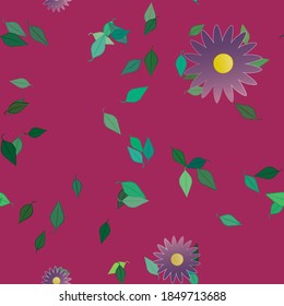Patrón de vector ornamental floral. La textura de las hojas de diseño sin brillo.