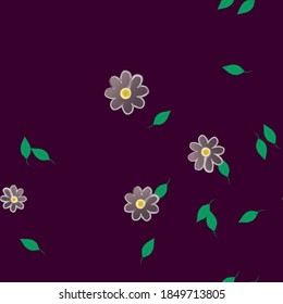 Patrón de vector ornamental floral. La textura de las hojas de diseño sin brillo.