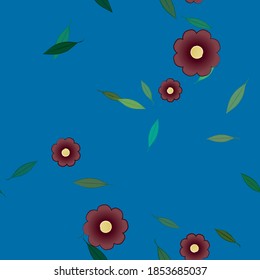 Patrón de vector ornamental floral. La textura de las hojas de diseño sin brillo.