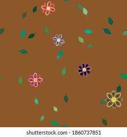Patrón de vector ornamental floral. La textura de las hojas de diseño sin brillo.