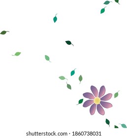Patrón de vector ornamental floral. La textura de las hojas de diseño sin brillo.