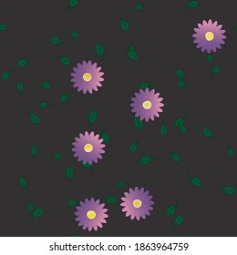 Patrón de vector ornamental floral. La textura de las hojas de diseño sin brillo.