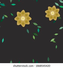 Patrón de vector ornamental floral. La textura de las hojas de diseño sin brillo.